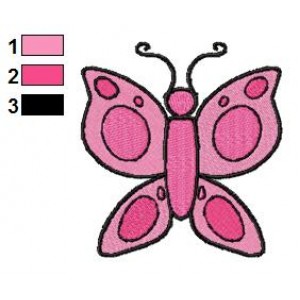 Free Animal for kids Butterfly Embroidery Design